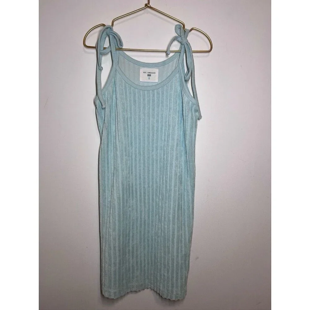 Sol Angeles Rivera Terry Dress Girls 10 Tie Sleeveless